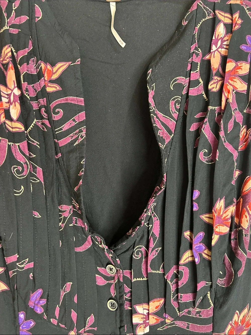 FREE PEOPLE Rosemary Printed Midi Dress Night Combo Size Medium